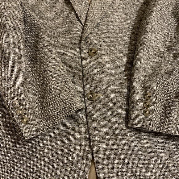 Towncraft size 40R mens blazer sports 100% silk 2 button clousre single vented - Picture 12 of 17